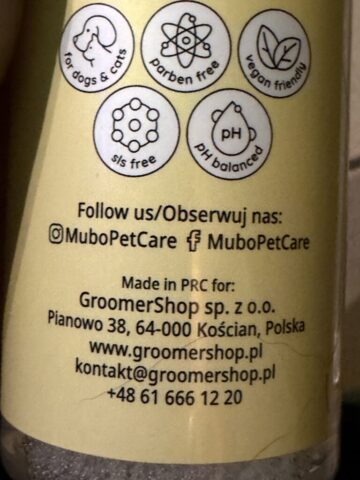 Mubo No Rinse Paw Cleaning Foam Banana 200ml