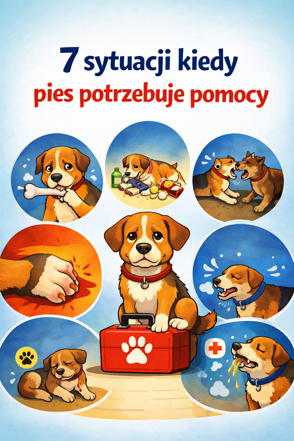 7 sytuacji kiedy pies potrzebuje pomocy