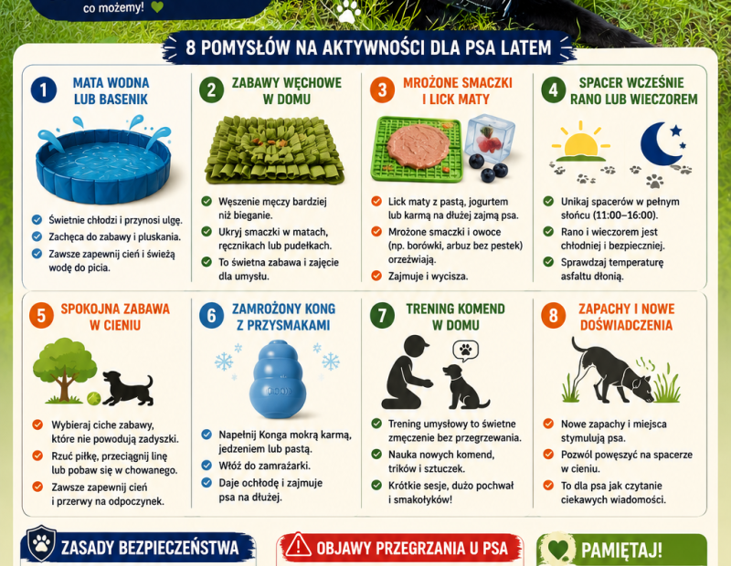 Aktywności dla psa latem
