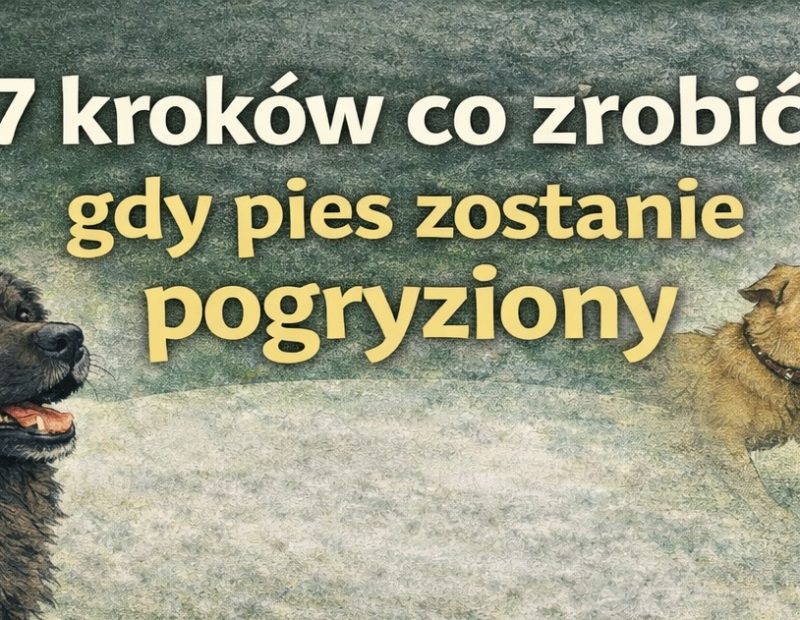 pogryzienie psa przez innego psa 7 kroków pierwszej pomocy