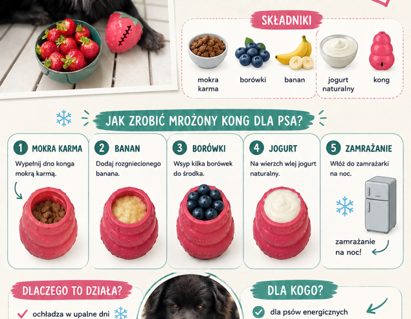 Mrożony kong dla psa